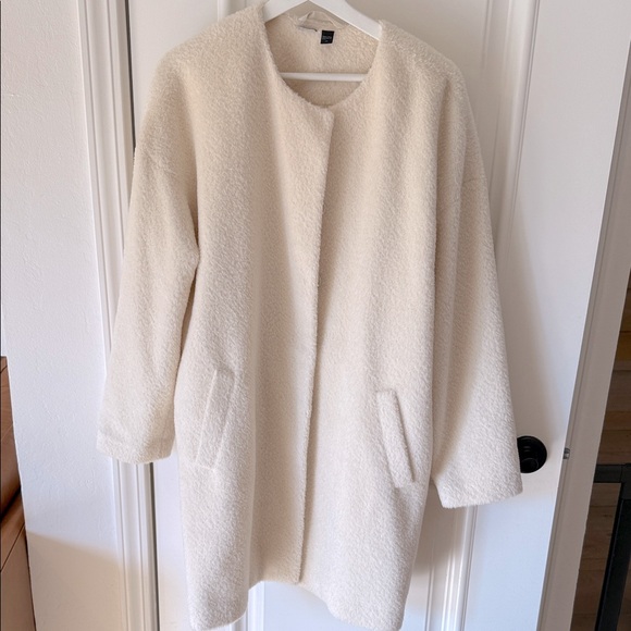 The Fischer project alpaca wool blend Elegant Cream Women's Coat - Picture 2 of 9